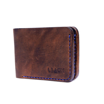 Bruno Leather Wallet with 8 Card Slots, Full Grain Leather Card Wallet