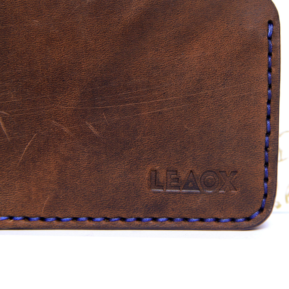 Bruno Leather Wallet with 8 Card Slots, Full Grain Leather Card Wallet