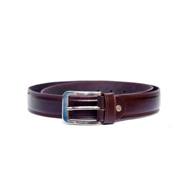 Machine Stitched Belt Brown