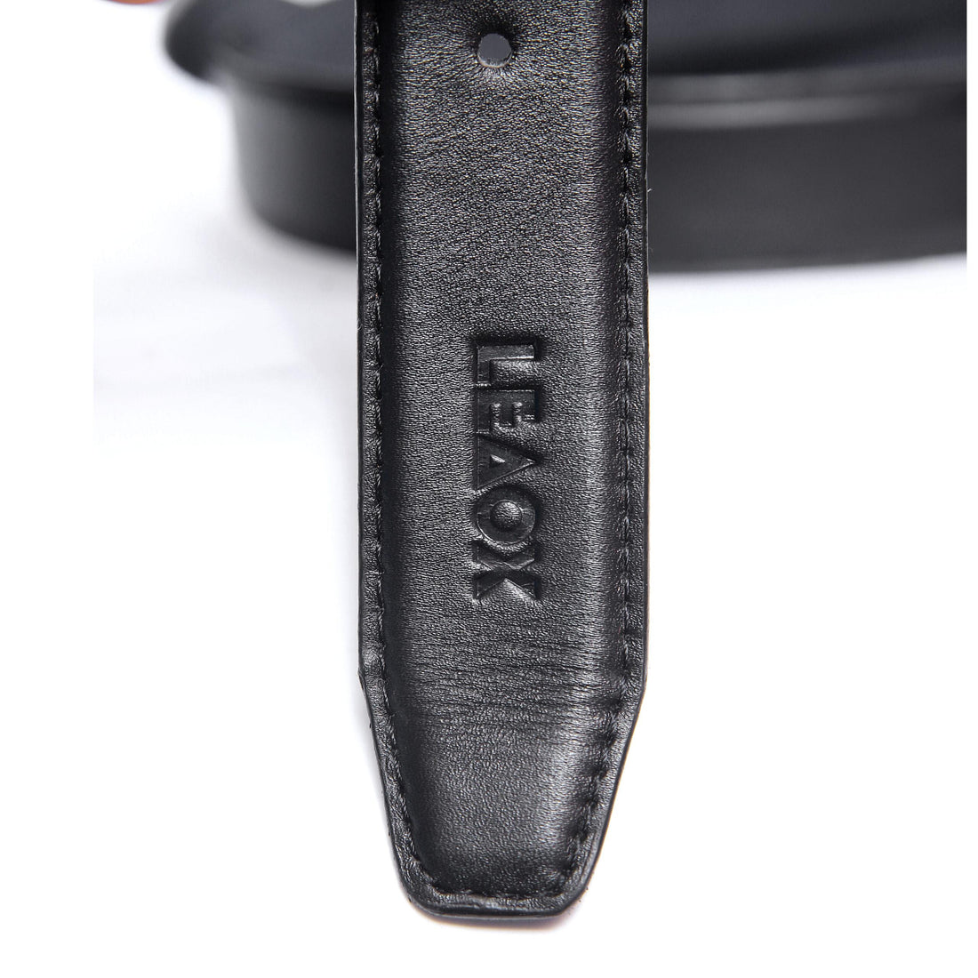 Machine Stitched Belt Black
