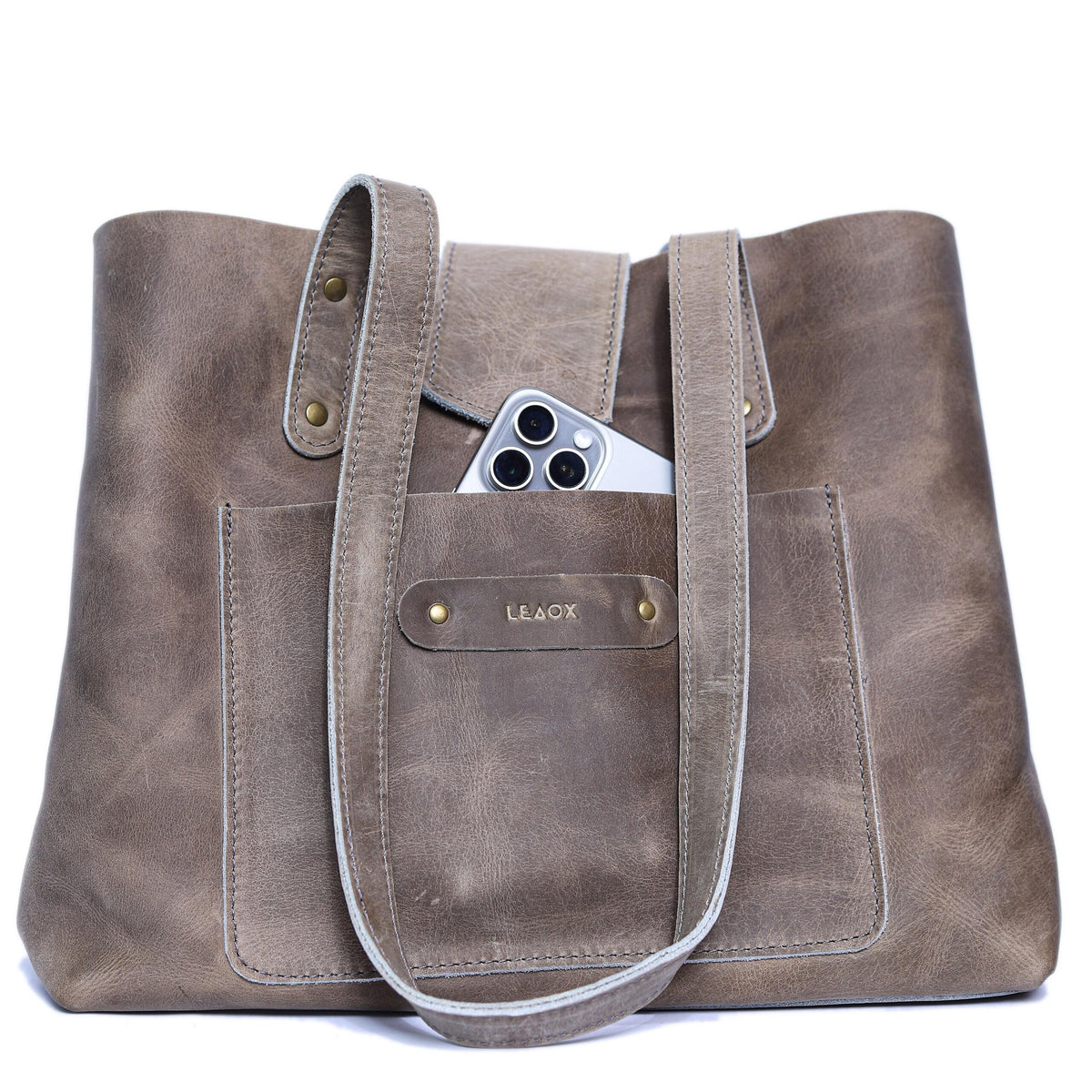 Grazia Leather Tote for Women | Handmade in Pakistan