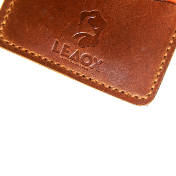 Luxury Leather Card Holder with Money Clip – Handcrafted Elegance - Image 5