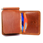 Cavallo Leather Wallet, Full Grain Leather Wallet with Money Clip