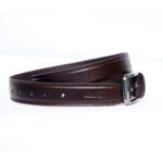Machine Stitched Belt Brown