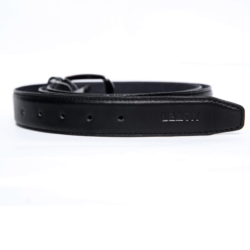 Machine Stitched Belt Black