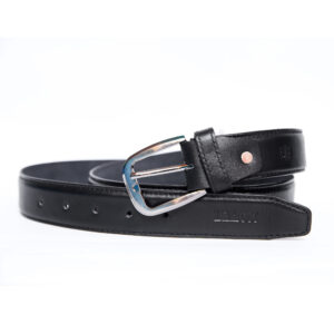 Machine Stitched Belt Black