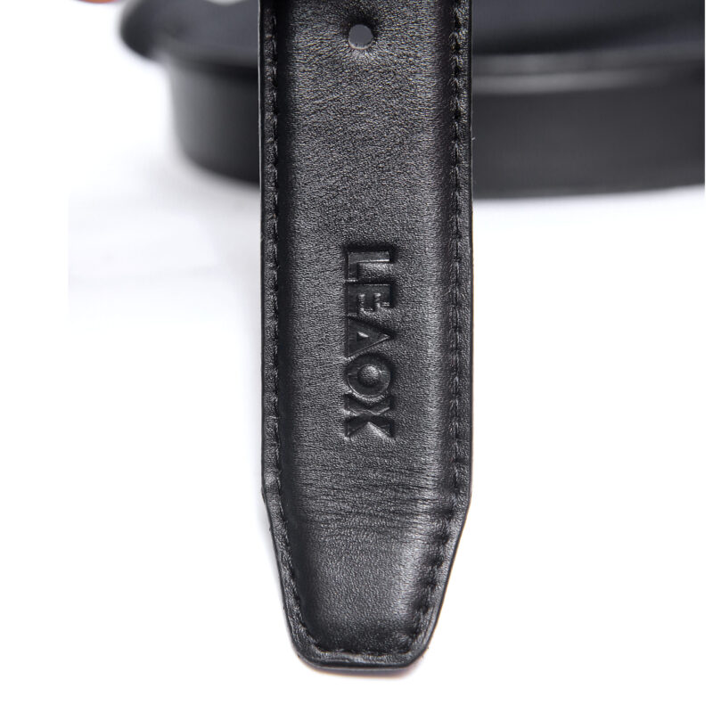 Machine Stitched Belt Black