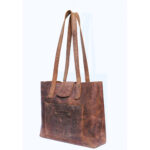 Leather Tote Bag by Leaox